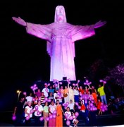 Cristo Redentor da Serra do Goití ficará iluminado na cor lilás a partir de segunda (3)