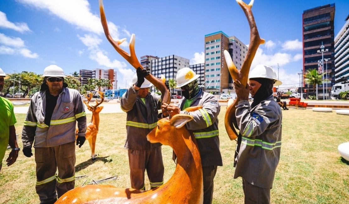Ornamentação natalina é alvo de vandalismo na antiga Praça Multieventos
