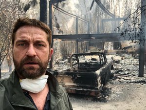 [Vídeo] Gerard Butler e Miley Cyrus têm casas destruídas em incêndio na Califórnia