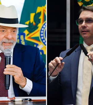 Lula tem 46% e Flávio Bolsonaro registra 43% em eventual segundo turno