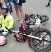 Mototaxista fica ferido em acidente em Delmiro Gouveia