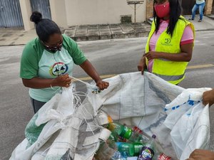 Em três meses, cooperativas recolheram mais de 430 toneladas de materiais recicláveis