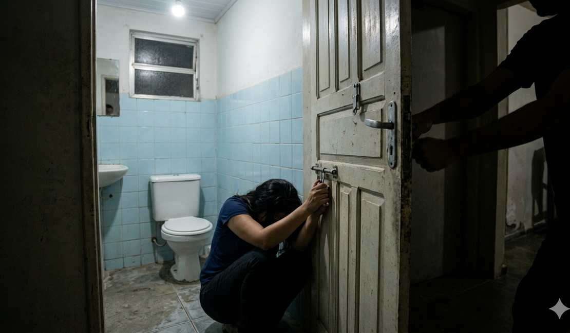 Mulher se tranca no banheiro para se proteger de agressões do marido em Arapiraca