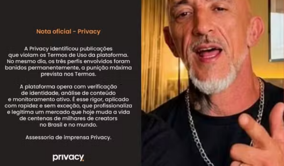 Plataformas de conteúdo adulto banem conteúdo de Cristian Cravinhos