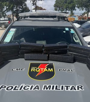 Mais de 28kg de maconha são apreendidos durante abordagem na BR-104, em Rio Largo