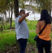 IMA vistoria área do projeto Bandeira Azul em Porto de Pedras