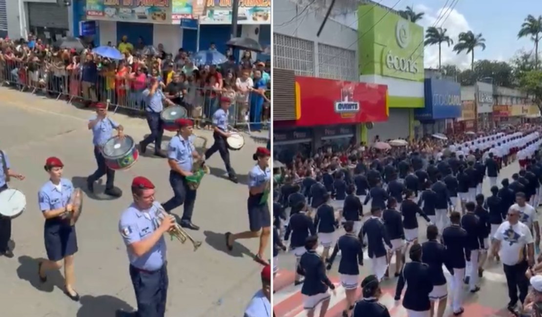 Desfile cívico-militar enche as ruas de Arapiraca neste domingo 7 de Setembro