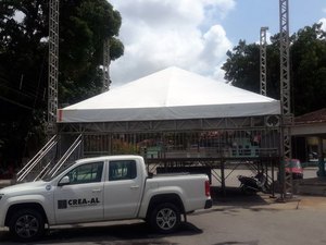 Crea-AL orienta organizadores de festas sobre montagem de estruturas para carnaval