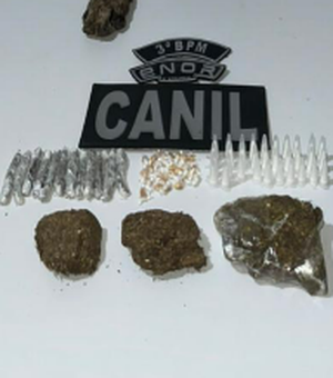 Suspeito foge e abandona drogas durante ação policial em Arapiraca