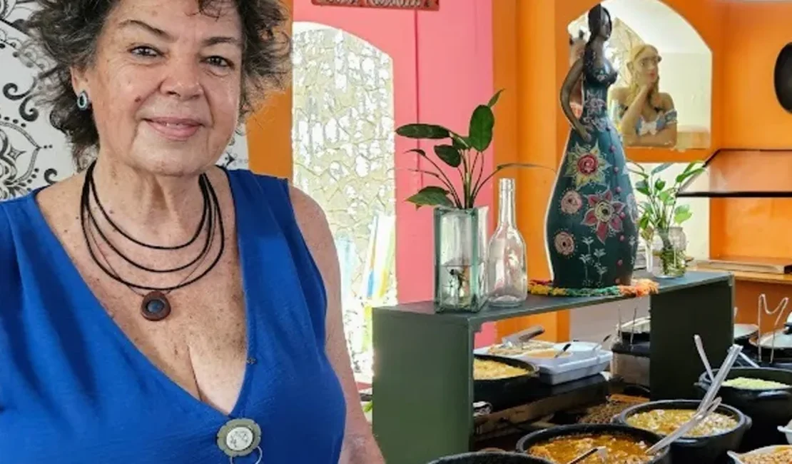 Chef Nídia Battaglia, de famoso restaurante vegetariano de Maceió, morre aos 73 anos