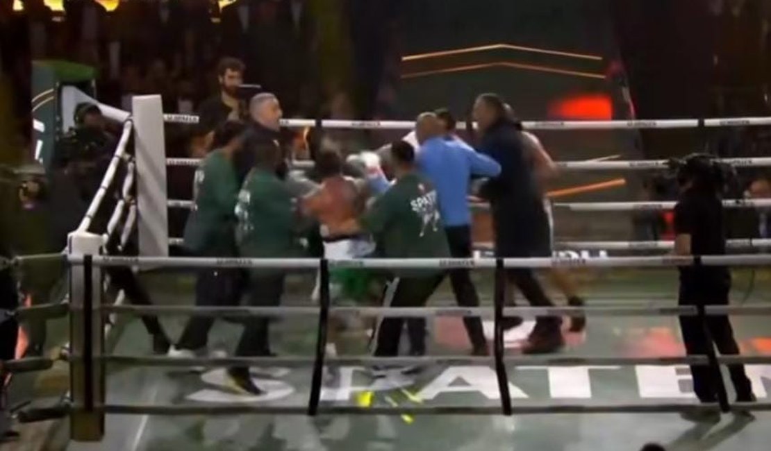Duelo entre Popó Freitas e Wanderlei Silva termina em briga generalizada