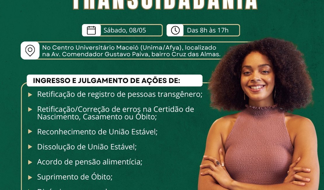 Mutirão da Cidadania e Transcidadania: Defensoria Pública oferece atendimento jurídico neste sábado