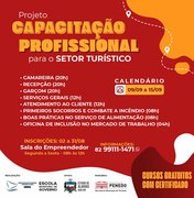 Cursos gratuitos para capacitação profissional no setor turístico estão com inscrições abertas, em Penedo