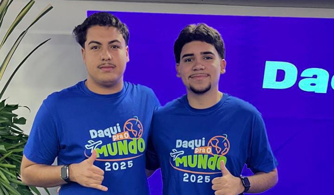 Dois estudantes portocalvenses preparam-se para intercâmbio na Inglaterra