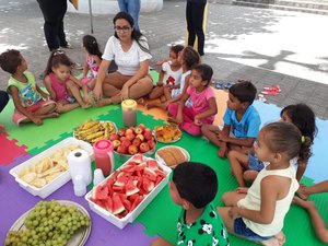 Crianças da rede municipal de ensino de Girau do Ponciano participam de festa em seu dia