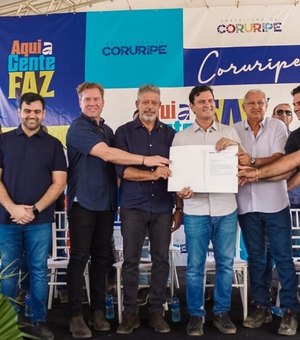 Arthur Lira e Marcelo Beltrão reforçam parceria em obras de pavimentação, em Coruripe