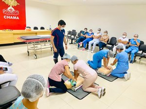Profissionais do Chama realizam capacitação em parada cardiorrespiratória