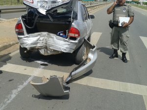 Acidente entre carro e moto é registrado em Arapiraca