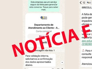 TRE  de Alagoas alerta sobre golpe com link falso sobre pendência eleitoral