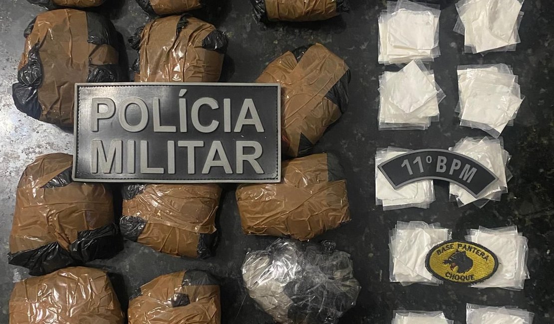 Relatório da PM registra 22 armas de fogo e quase 20 quilos de drogas apreendidas durante a última semana durante