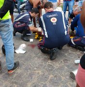 Homem fica gravemente ferido após colisão de motocicletas em Arapiraca