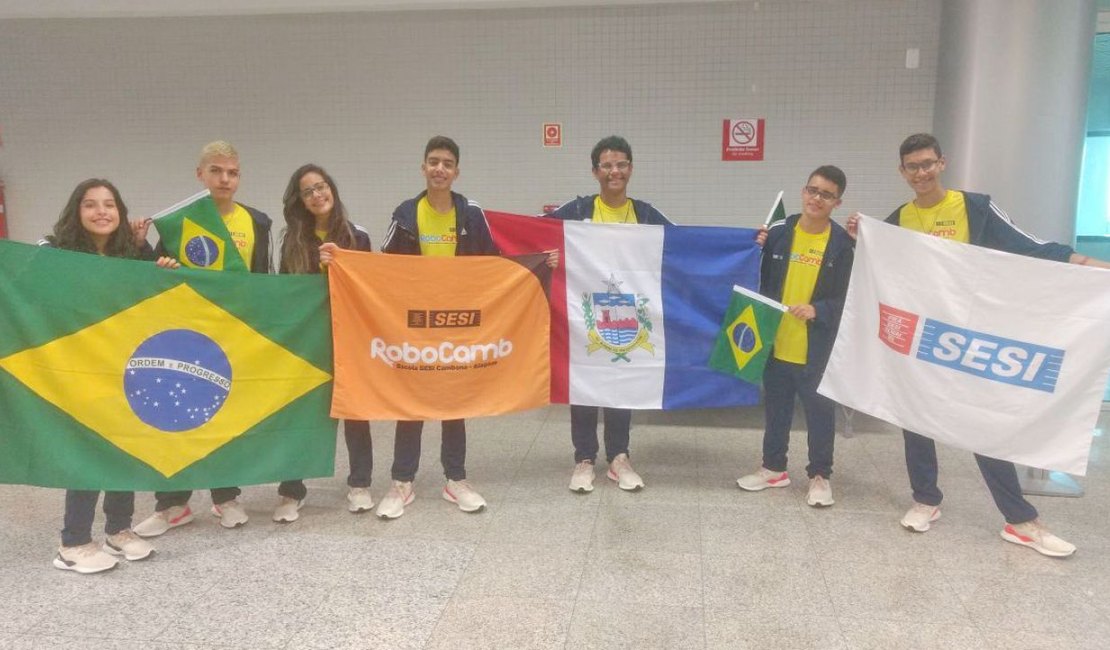 Estudantes alagoanos representam o Brasil em torneio de robótica nos Estados Unidos