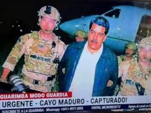 Imagens da captura de Maduro por militares americanos circulam nas TVs da América Latina
