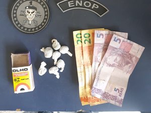 Adolescente é detido com drogas no Centro de Campestre