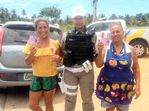 Mulheres são homenageadas durante operações do BPRv neste domingo