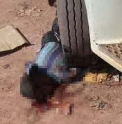 Idoso morre atropelado por caminhão em Coruripe 