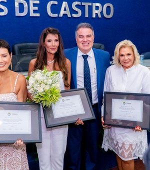 Câmara entrega título de cidadã a três empresárias por contribuição ao desenvolvimento de Maceió