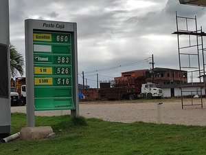 Preço do litro da gasolina comum em Porto Calvo aumenta para R$ 6,60
