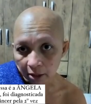 [Vídeo] Mulher diagnosticada com câncer pela 2ª vez faz apelo para ajudar a custear tratamento