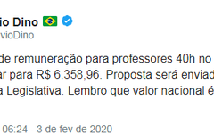 Comunista, Flávio Dino anuncia novo piso salarial, de R$ 6,3 mil, para professores no MA