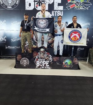 [Vídeo] Militar do 3º BPM conquista medalhas de ouro e prata no II desafio do Bope de Jiu-Jitsu