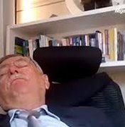 [Video] Procurador dorme durante sessão virtual e colegas não contêm riso na PB