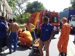 Motorista é atropelado pelo próprio caminhão ao tentar consertar defeito, em Satuba