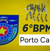 Jovem é preso acusado de tráfico de drogas no município de Porto Calvo