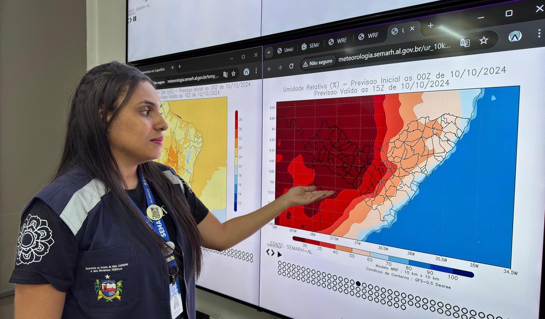 Semarh emite estado de atenção para baixa umidade no Sertão de Alagoas