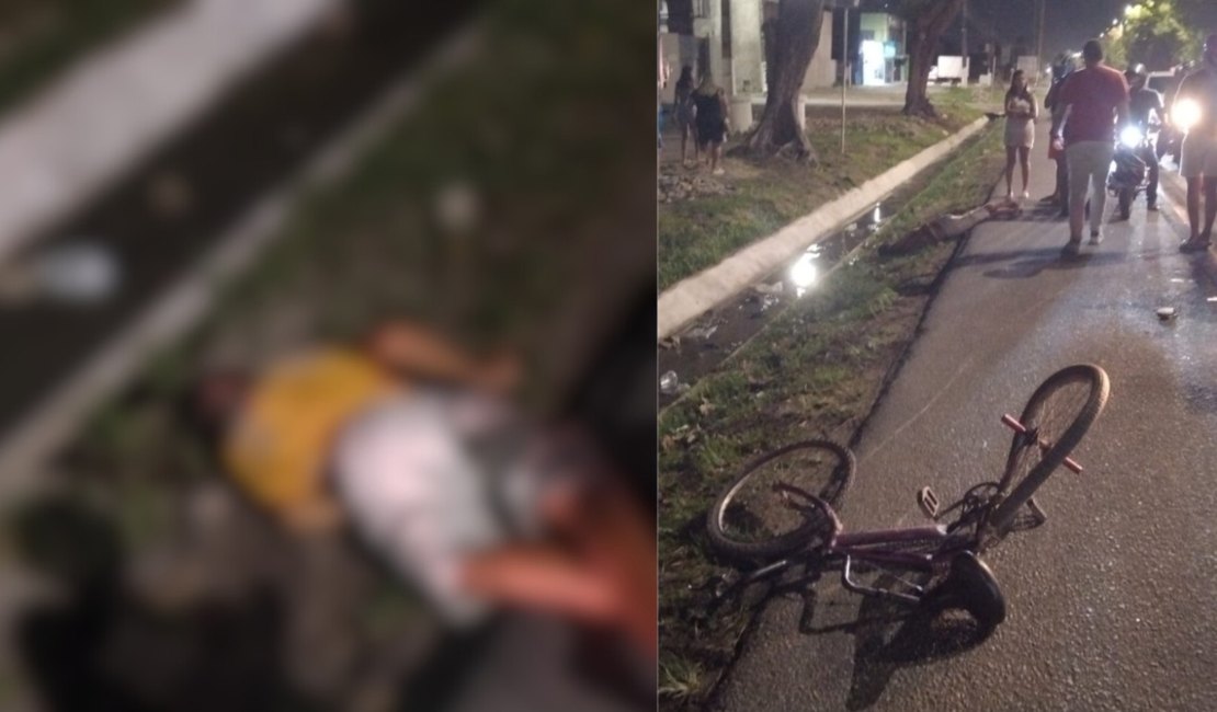 Ciclista morre após ser atropelado por motocicleta no Santos Dumont