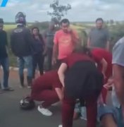 Colisão entre motos deixa feridos na AL-115 no município de Palmeira dos Índios