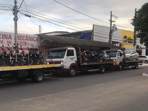 Operação na parte alta da capital apreende 17 motocicletas