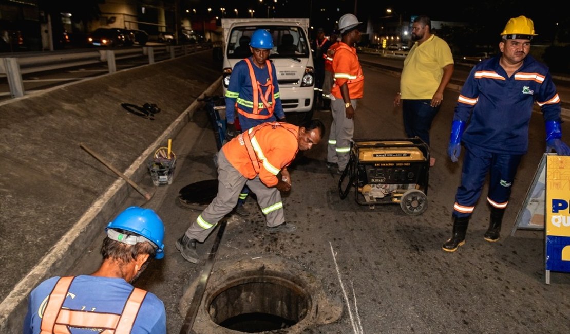 Av. Gustavo Paiva recebe mais uma etapa da Operação Tampa Bueiro