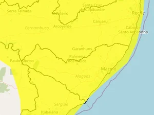 Todos os municípios de Alagoas estão sob alerta de chuva, diz Inmet