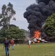 Queda de avião de pequeno porte deixa dois mortos no interior de SP