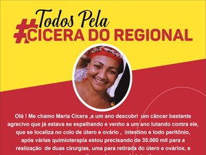 Funcionária do Hospital Regional faz campanha para realizar cirurgia após diagnóstico de câncer