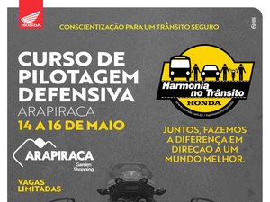 Alagoas Motos promove curso gratuito de Pilotagem Defensiva em Arapiraca
