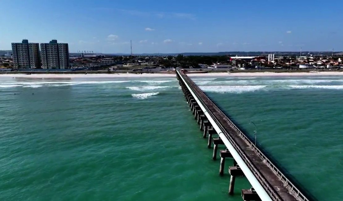 Iniciada obra de recuperação estrutural do píer do Emissário Submarino de Maceió