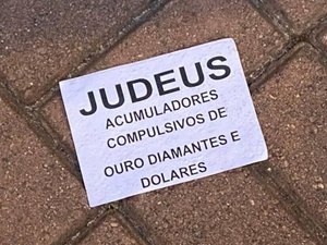 Polícia apura ofensas a judeus em panfletos jogados em ruas no Rio