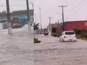 Fortes chuvas provocam alagamentos e dificultam trânsito em Arapiraca